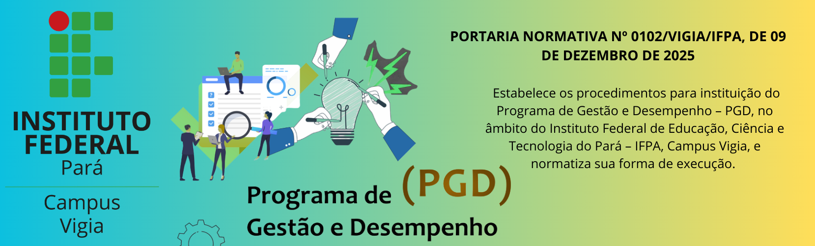 PORTARIA DO PROGRAMA DE GESTÃO E DESEMPENHO (PGD) 2025 – IFPA CAMPUS VIGIA