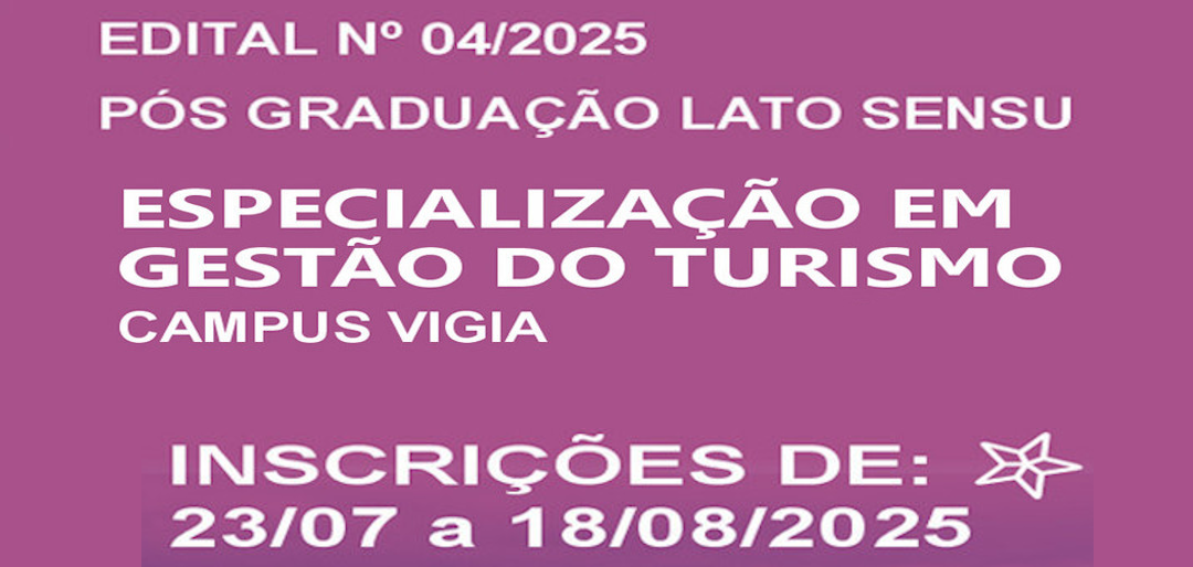 INSCRIÇÕES PRORROGADAS até outubro de 2025